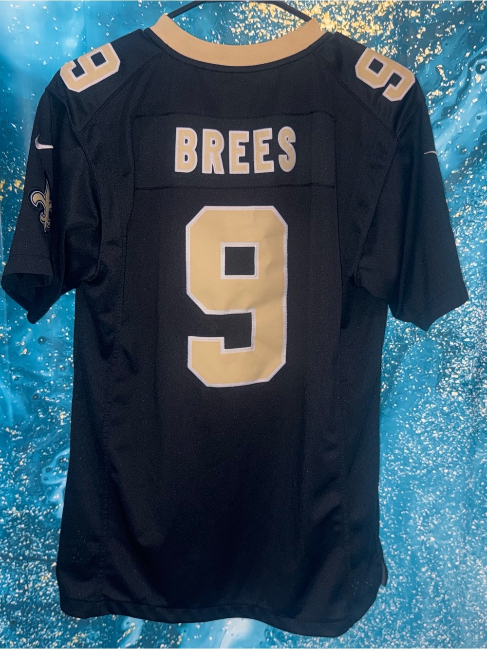 Nike Kids Black & Gold Football Jersey #9